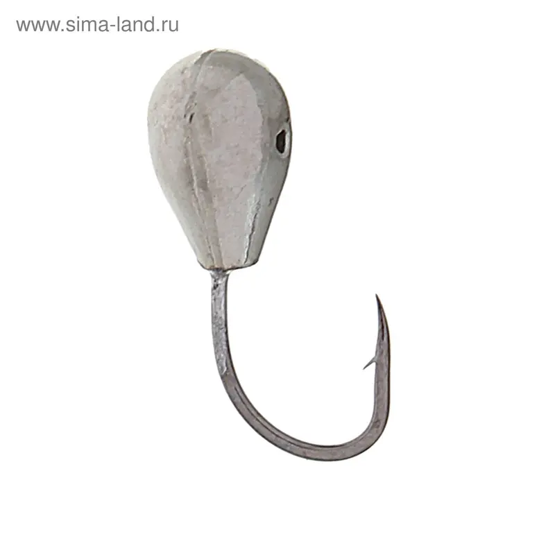 Мормышка «Капля» с отверстием Ф4, никель
