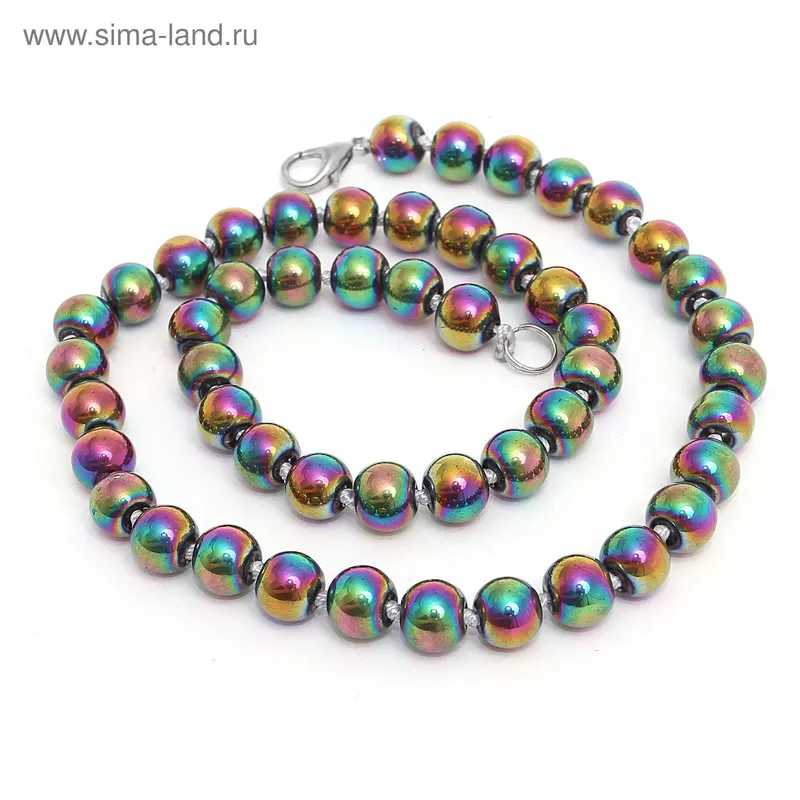 Бусы шар №8 «Хамелеон», 45см