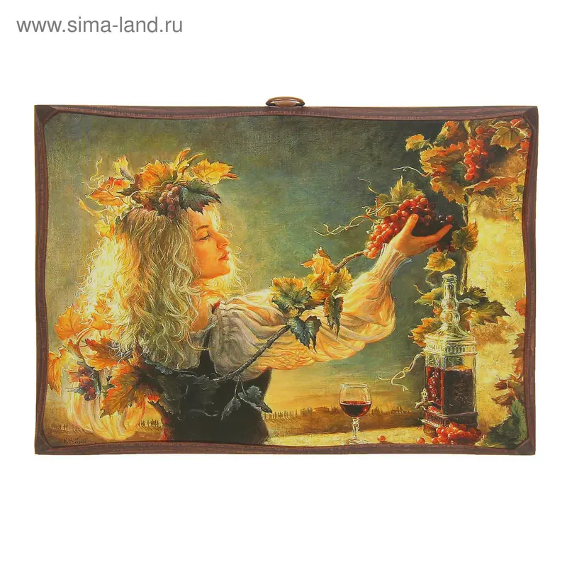 Картина "Девушка-осень" 18х25 см