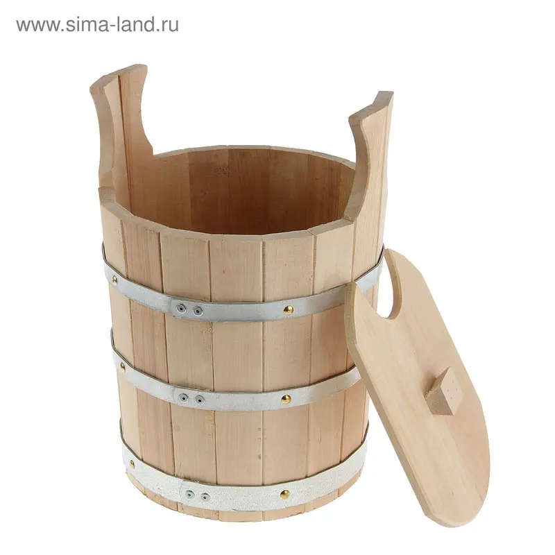 Запарник из липы, 11л, с крышкой