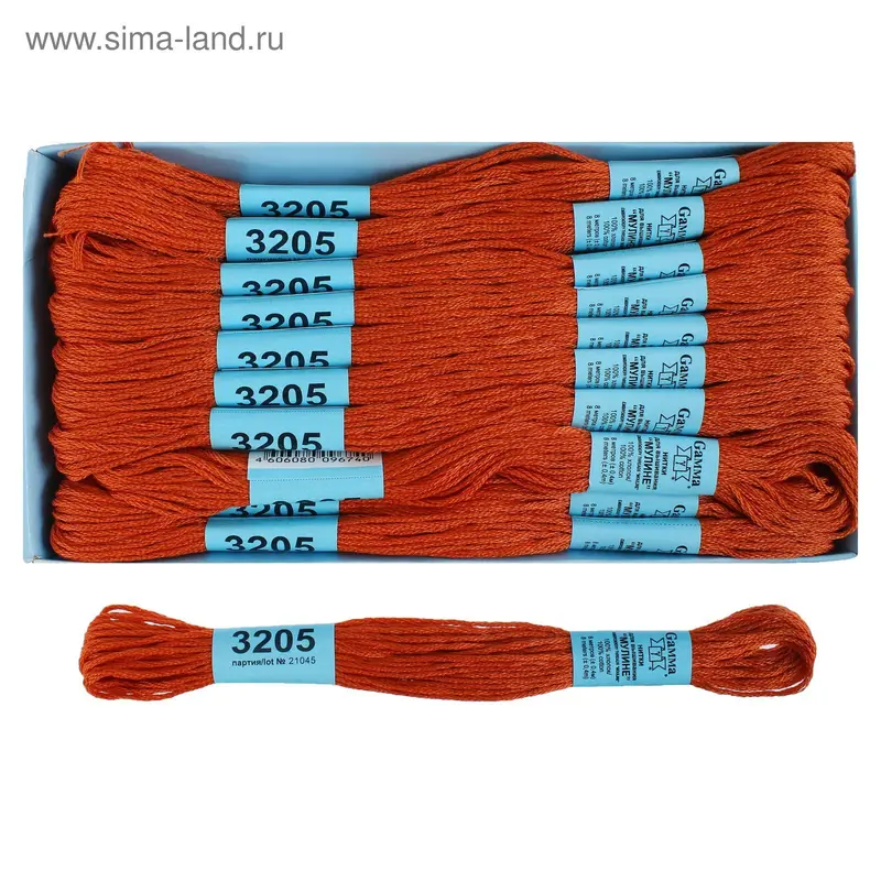 Мулине, №3205, 8±1м, цвет светло-коричневый