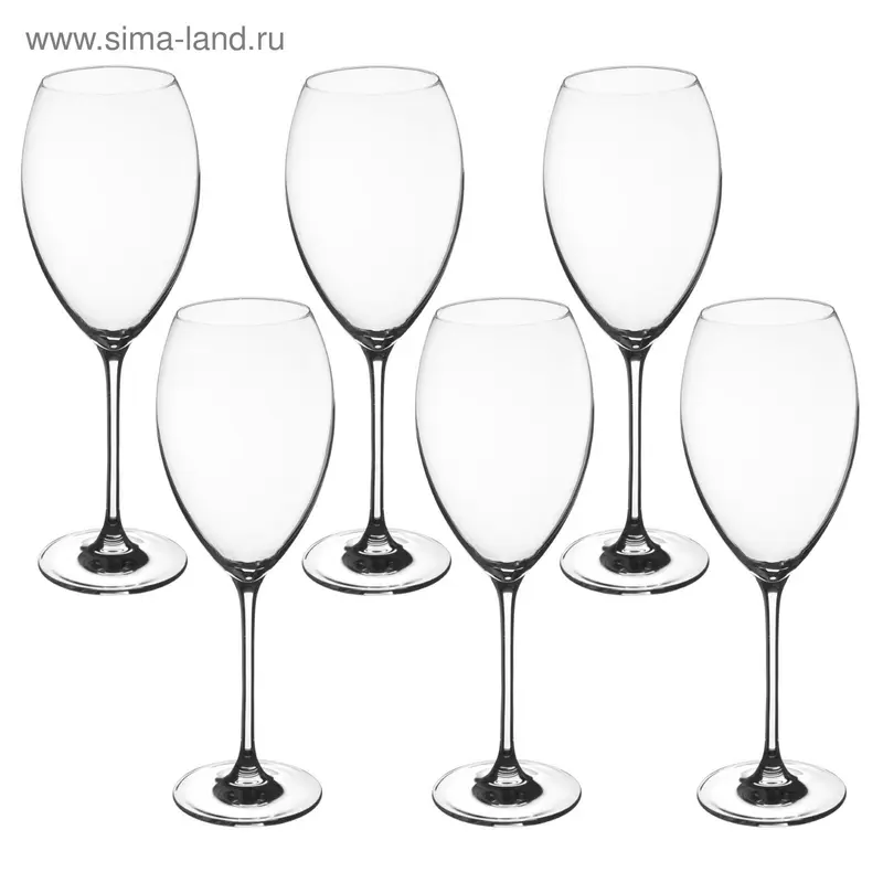 Набор бокалов для вина 390 мл Flamingo, 6 шт