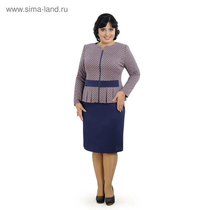 Костюм женский 30-18 С+, рост 164 см (52), цвет синий