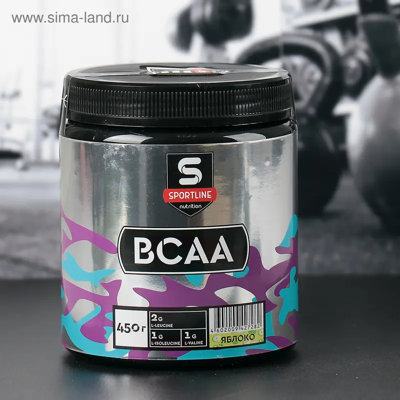 Аминокислоты SportLine BCAA, яблоко, 450 г