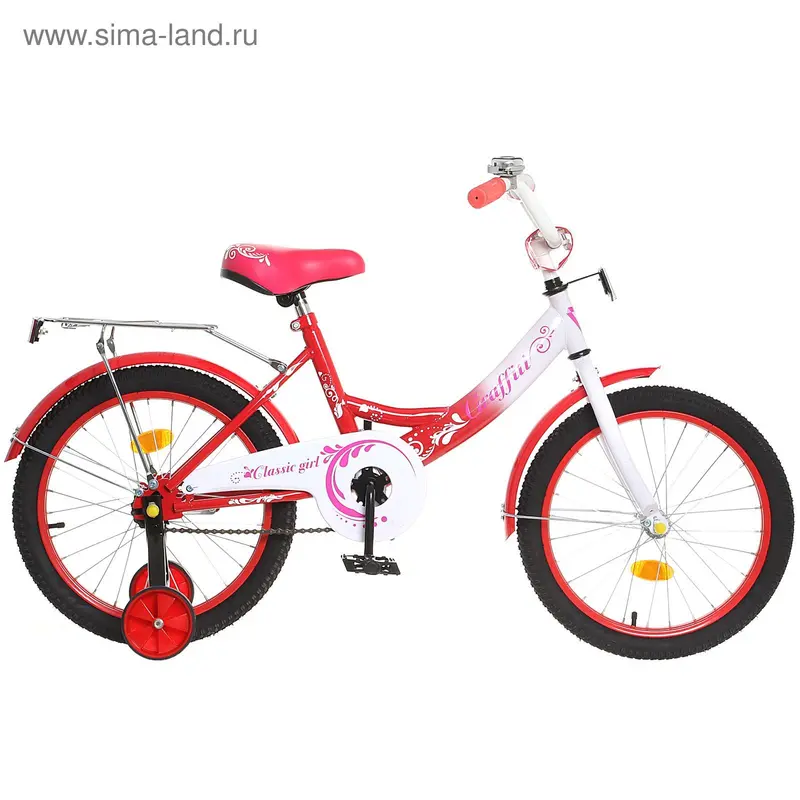 Велосипед 18" GRAFFITI Classic Girl, 2016, цвет коралловый