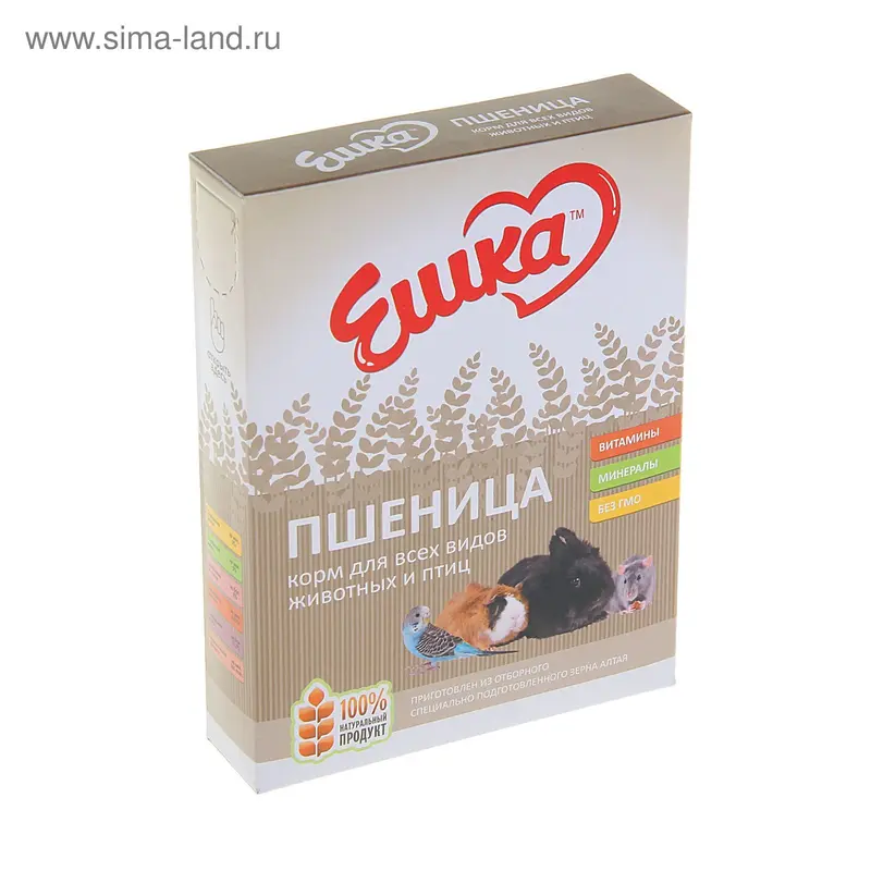 Корм «Ешка» для всех животных и птиц, пшеница, 500 г