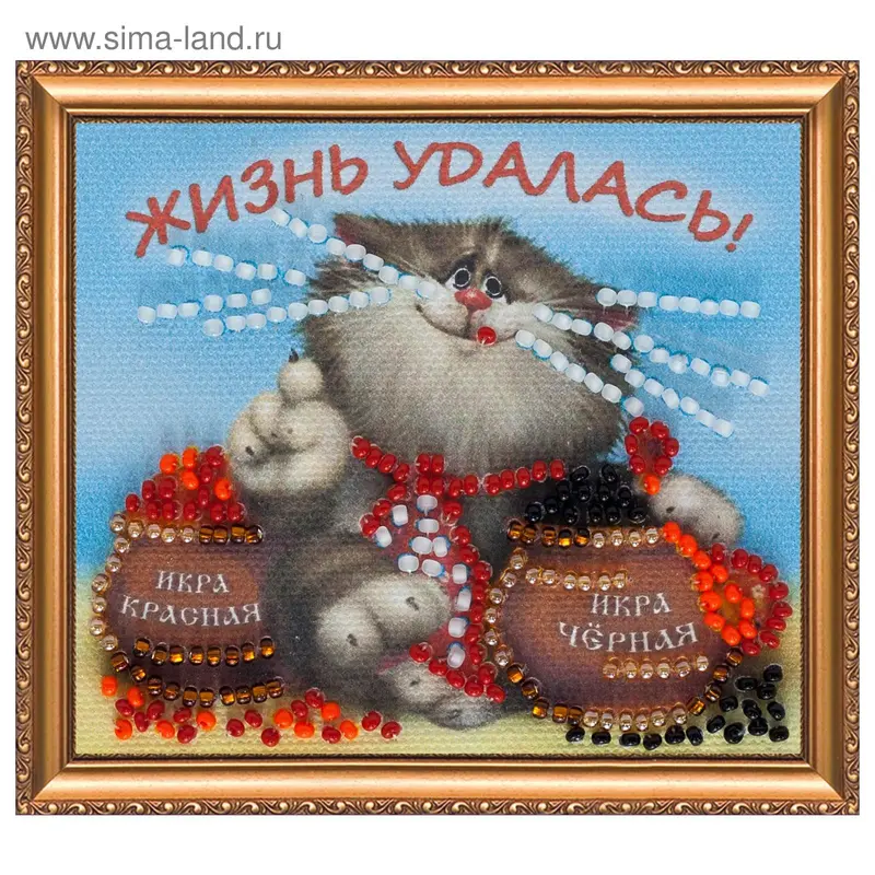 Набор для вышивки бисером "Магнит. Жизнь удалась"