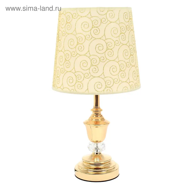 Лампа настольная Е27 "Завитки" МИКС 41х25х25 см