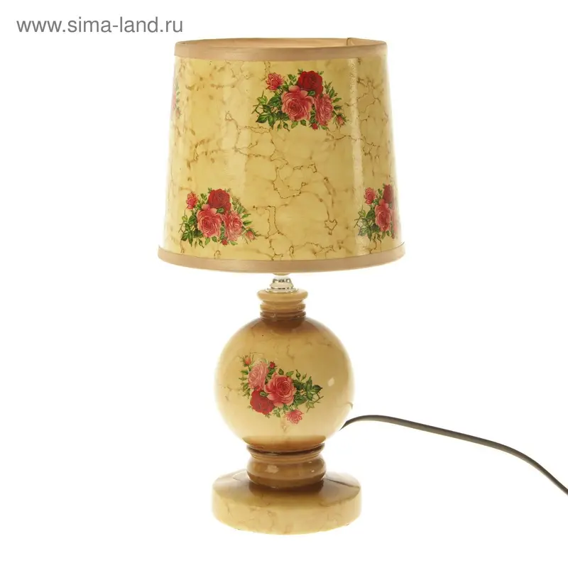 Лампа настольная "Розария" 220В/E14 МИКС 15х15х27,5 см
