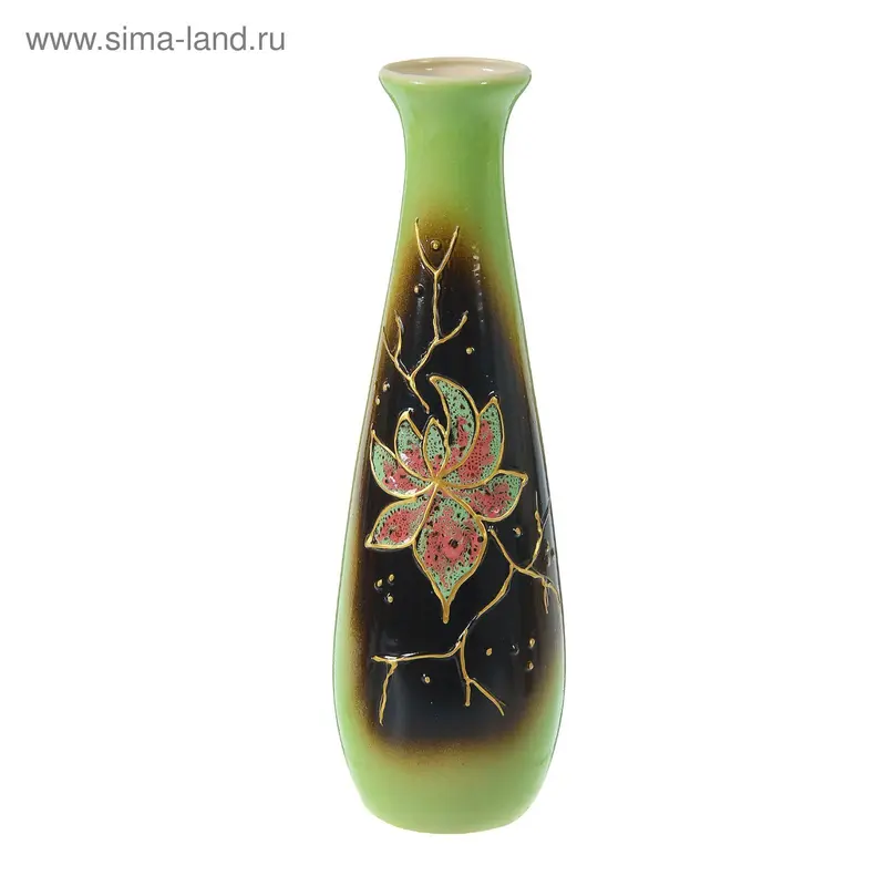 Ваза "Капля" лотос, глазурь, микс