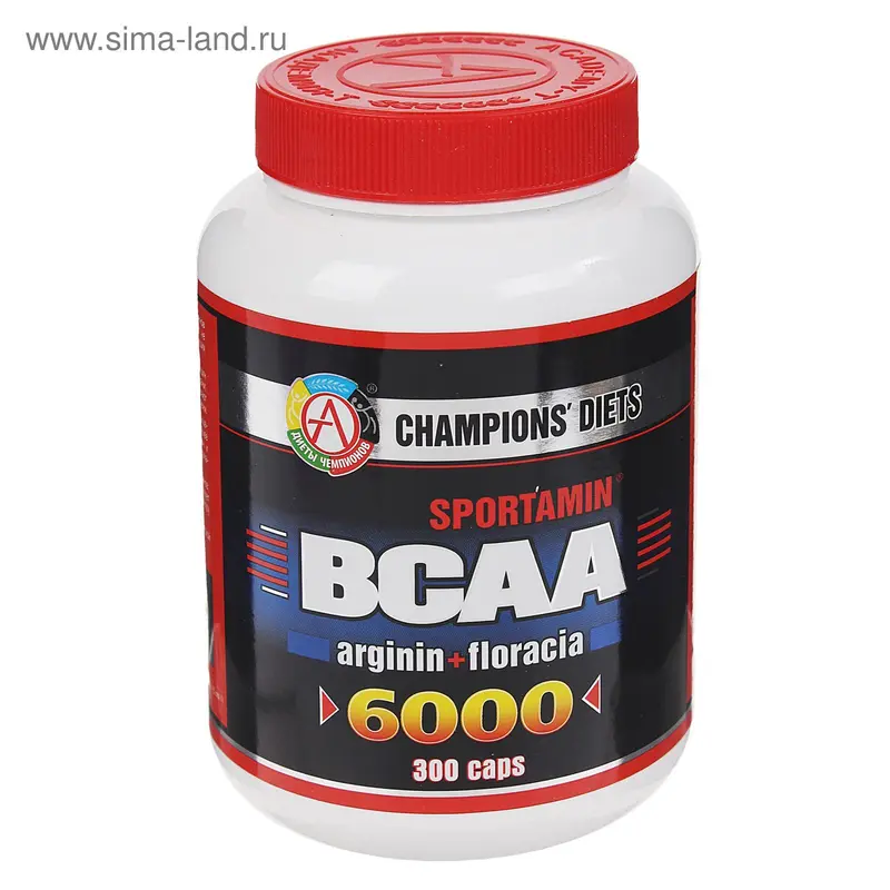 Аминокислоты BCAA 6000 СПОРТАМИН® 300 капсул