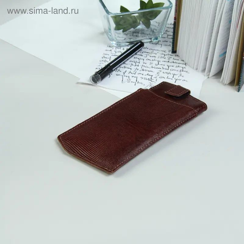 Футляр для очков, игуана, цвет коричневый