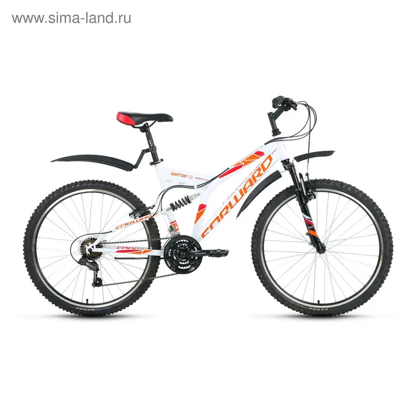 Велосипед 26" Forward Raptor 1.0, 2016, цвет белый, размер 16"