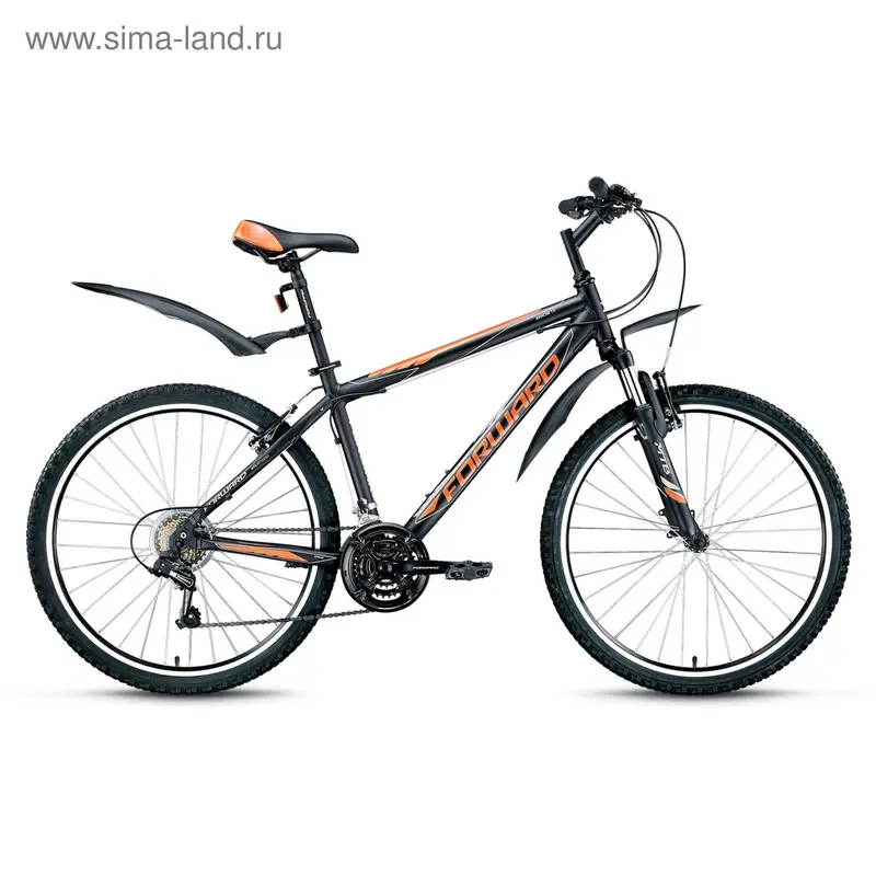 Велосипед 26" Forward Apache 1.0, 2016, цвет чёрный матовый, размер 21"