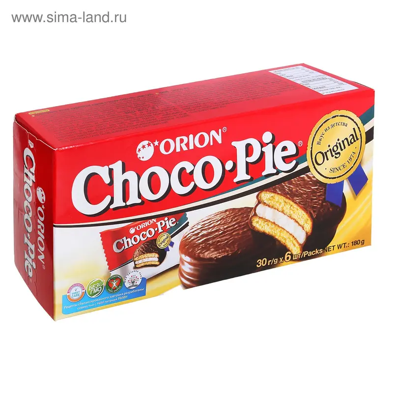 Пирожное Orion Choco Pie 180 г