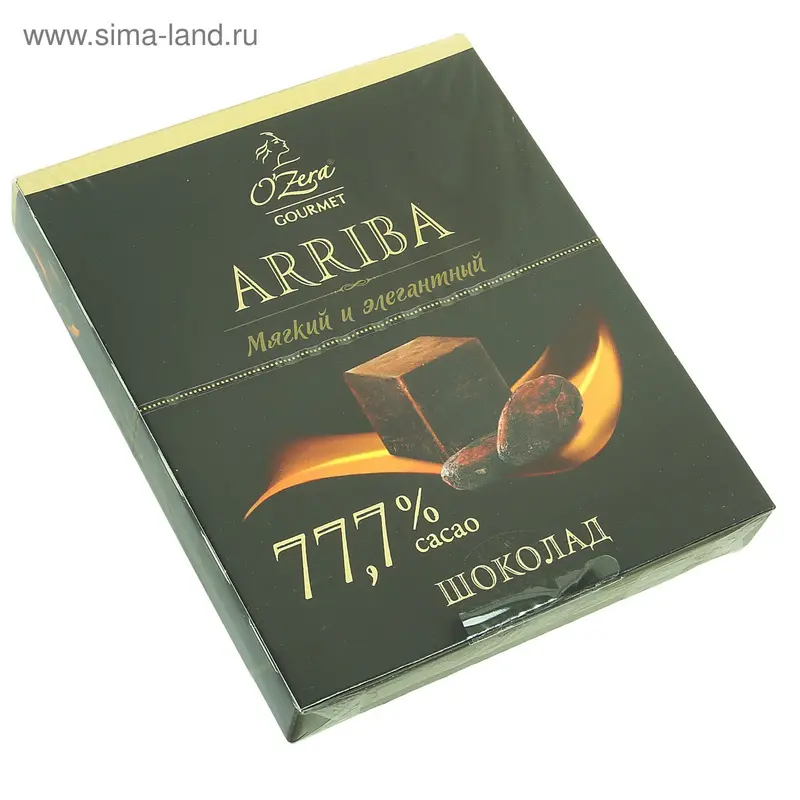 Шоколад в кубиках O`Zera Gourmet, Arriba 77,7%,90 г