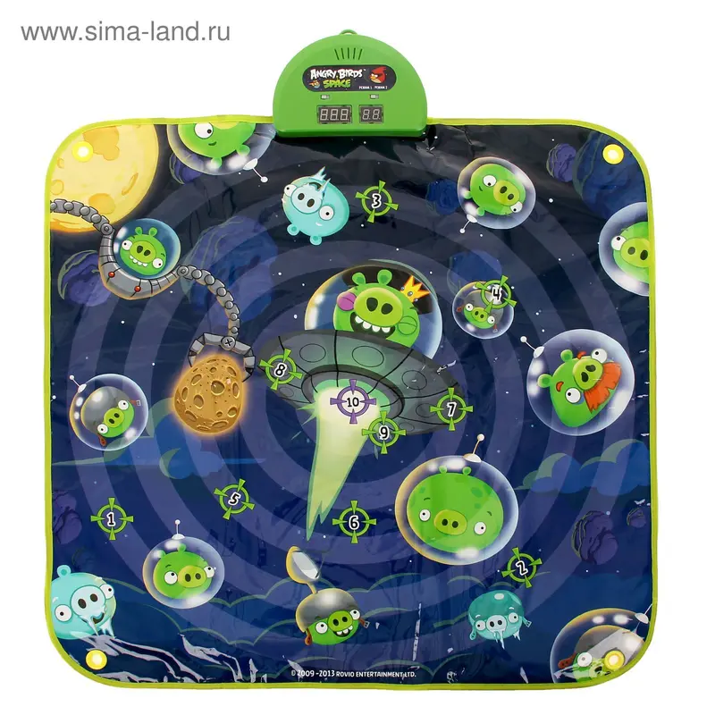 Музыкальный коврик-дартс Angry Birds Space, 4 мячика
