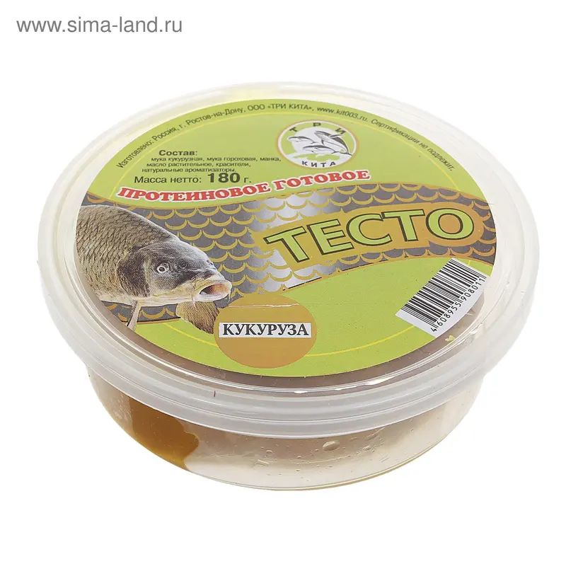Тесто протеиновое готовое, кукуруза, 180 г