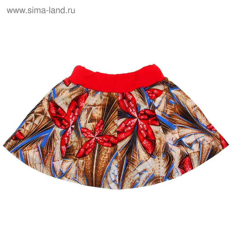 Юбка для девочки, рост 104 см (4 года), цвет МИКС/набивка Л392