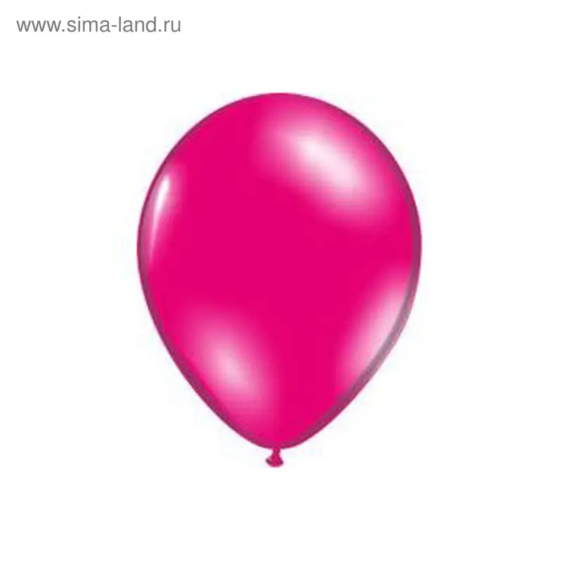 Шар латексный 12", металл, набор 50 шт., cherry red