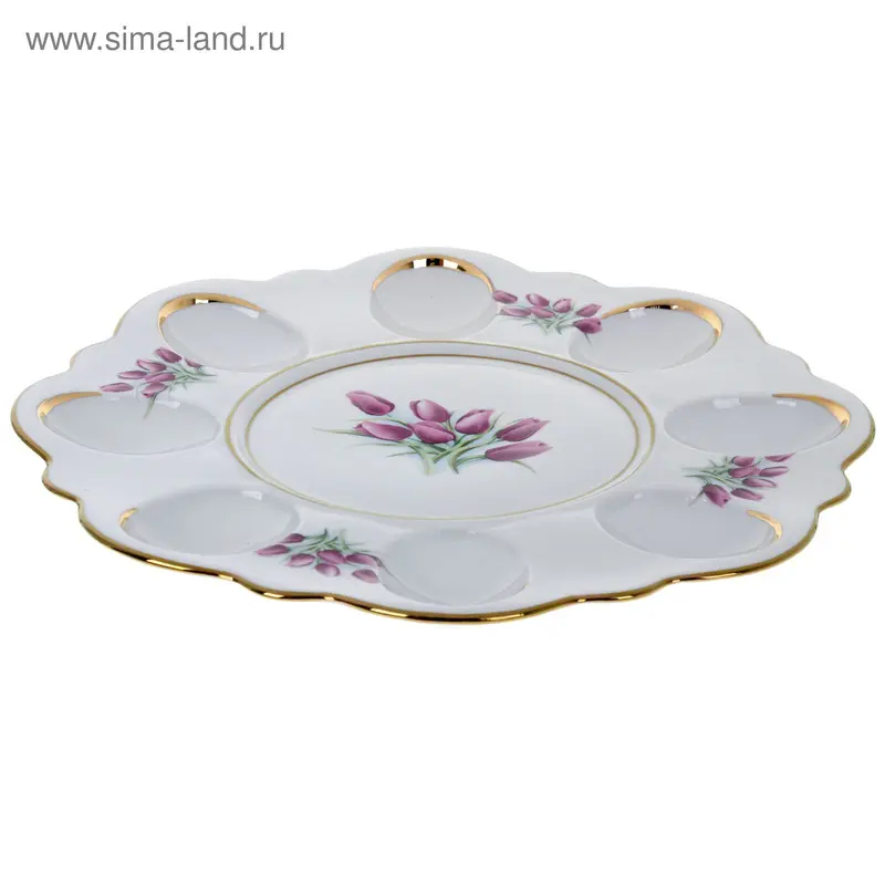 Блюдо для яиц "Тюльпаны"