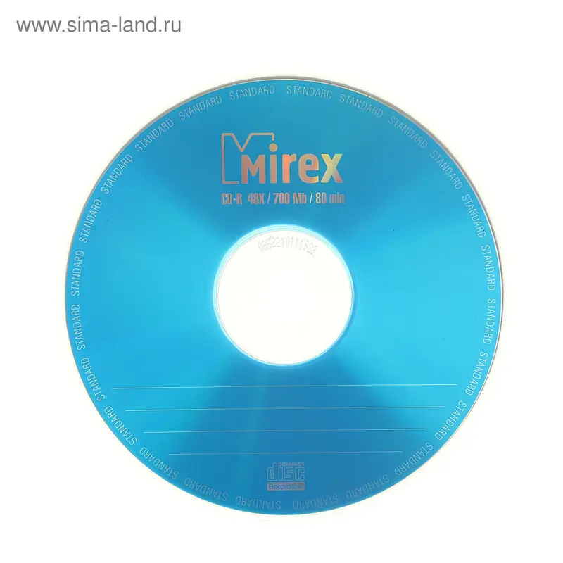 Диск CD-R Standard, 48x, 700 Мб, конверт, 1 шт