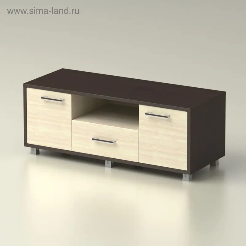 Тумба ТВ, 1100х360х448, Венге/Дуб млечный