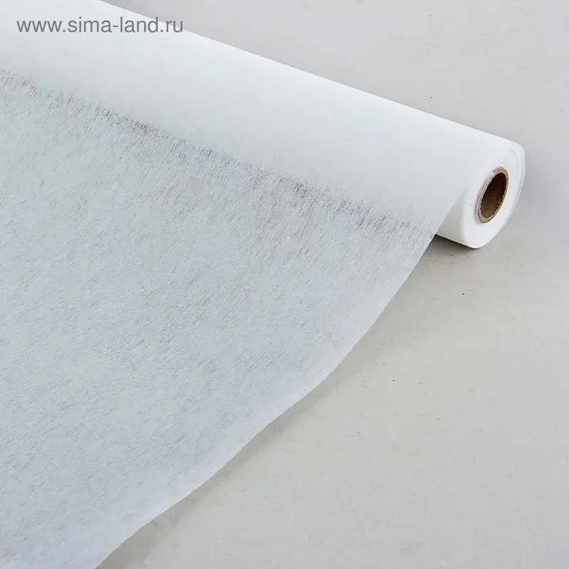 Фетр однотонный белый, 50 см x 20 м