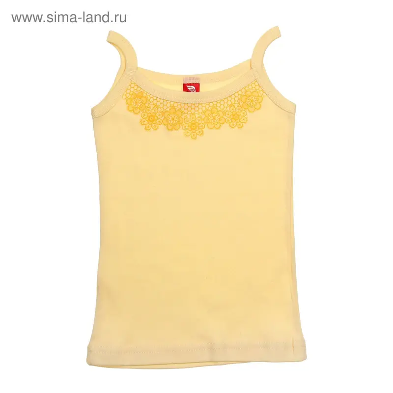Майка для девочки, рост 98-104 см (56), цвет жёлтый (арт. CAK 2259)