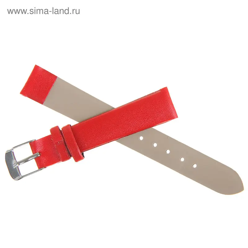 Ремешок для часов, 14 мм, 18 см, красный
