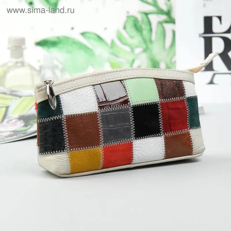 Косметичка на молнии, 1 отдел, МИКС
