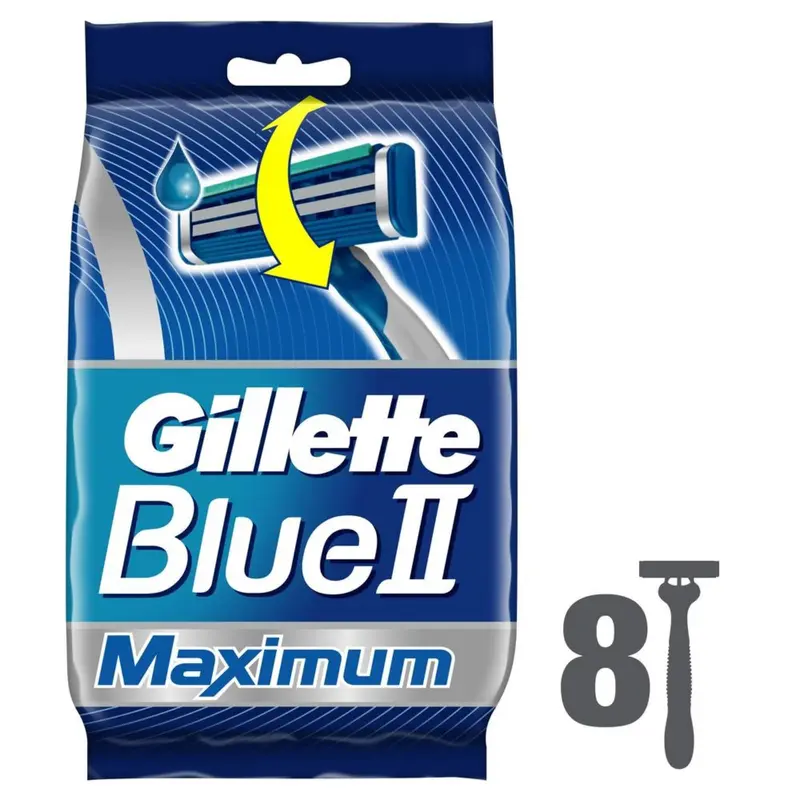 Станок бритвенный одноразовый Gillette BlueII Max, 8 шт
