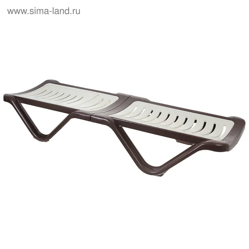 Шезлонг, размер 192 х 62 х 32, цвета МИКС