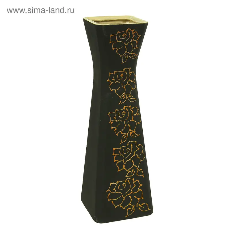 Ваза "Виконт" большая, роза