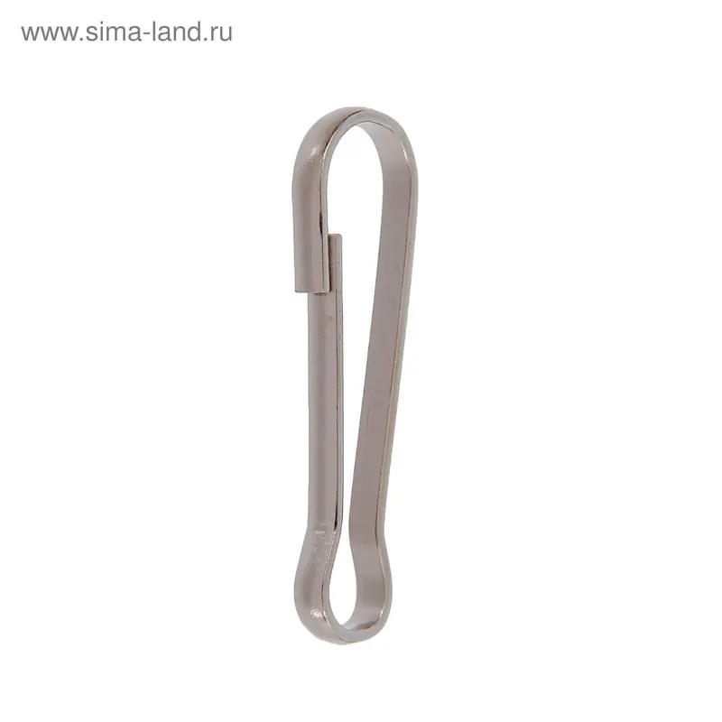 Карабин металлический, h=41мм, никель