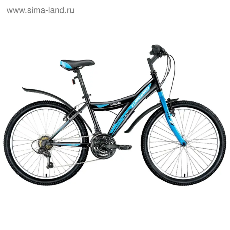Велосипед 24" Forward Dakota 24 1.0, 2016, цвет чёрный, размер 15"