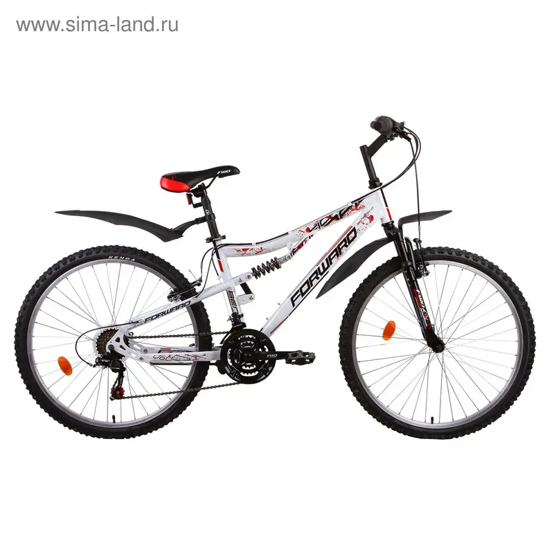 Велосипед 26" Forward Benfica 1.0, 2015, цвет белый, размер 18"