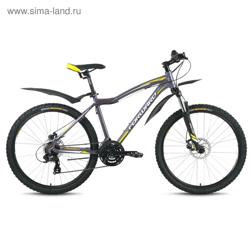 Велосипед 26" Forward Hesper 2.0 disc, 2016, цвет серый матовый, размер 17"