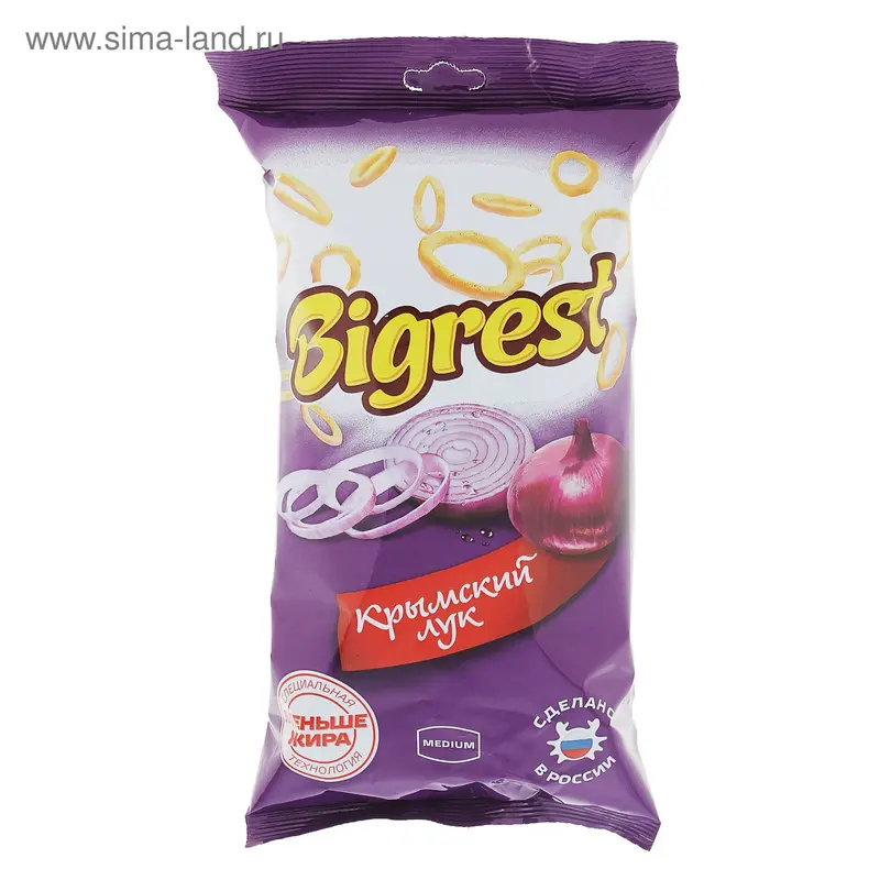 Чипсы Bigrest, Крымский лук, 80 г