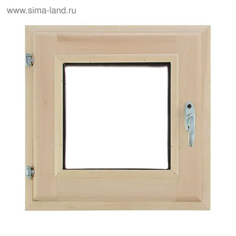 Окно, 40×40см, однокамерный стеклопакет, из липы