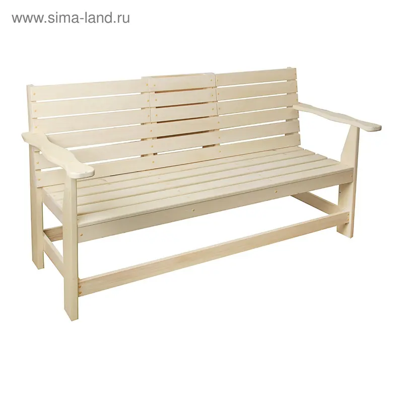 Скамейка с выдвижным столиком,липа 140х60х90см