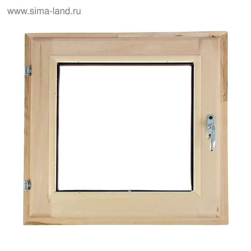 Окно, 50×50см, однокамерный стеклопакет, из липы