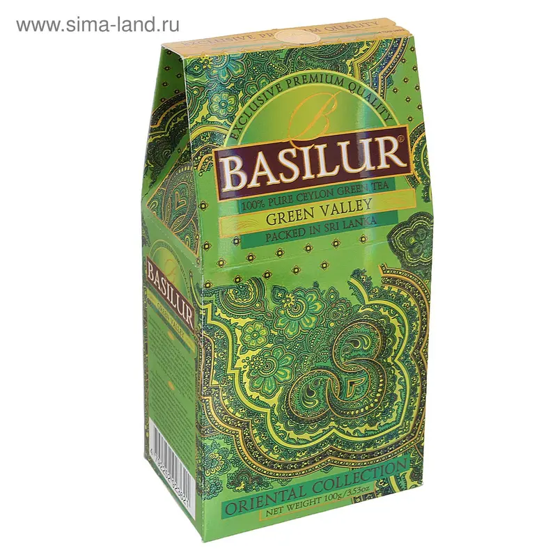 Чай зеленый Basilur "Восточная Коллекция", Green Valley, 100 г