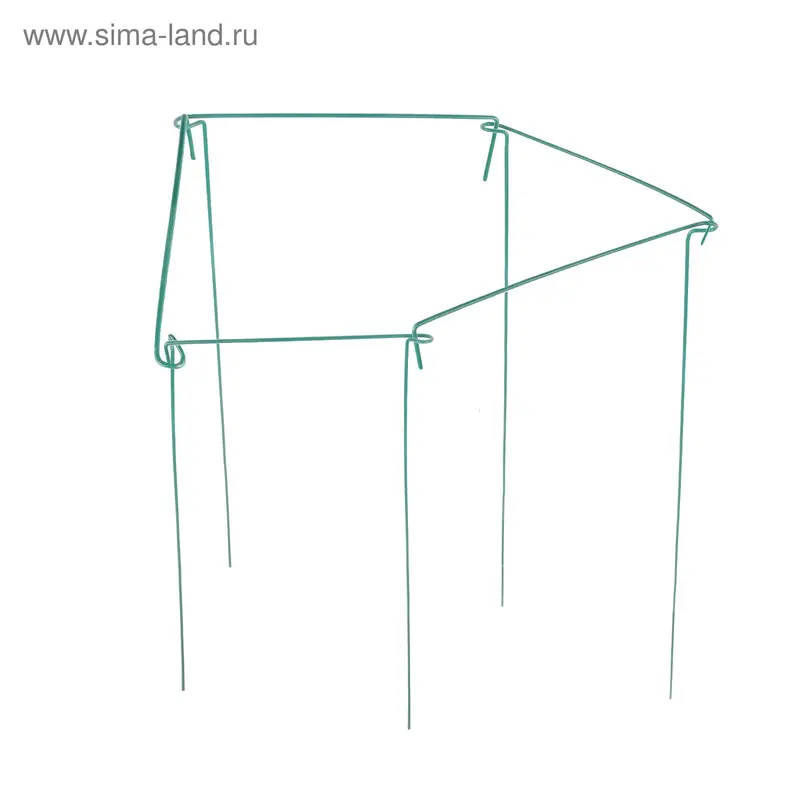 Кустодержатель, h = 100 см, ножка d = 2 см, металл, набор 5 шт., зелёный