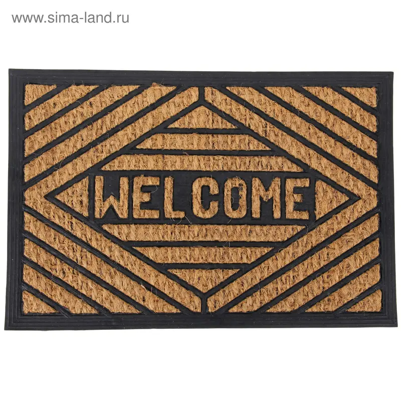 Коврик, кокосовый на резиновой основе Welcomе