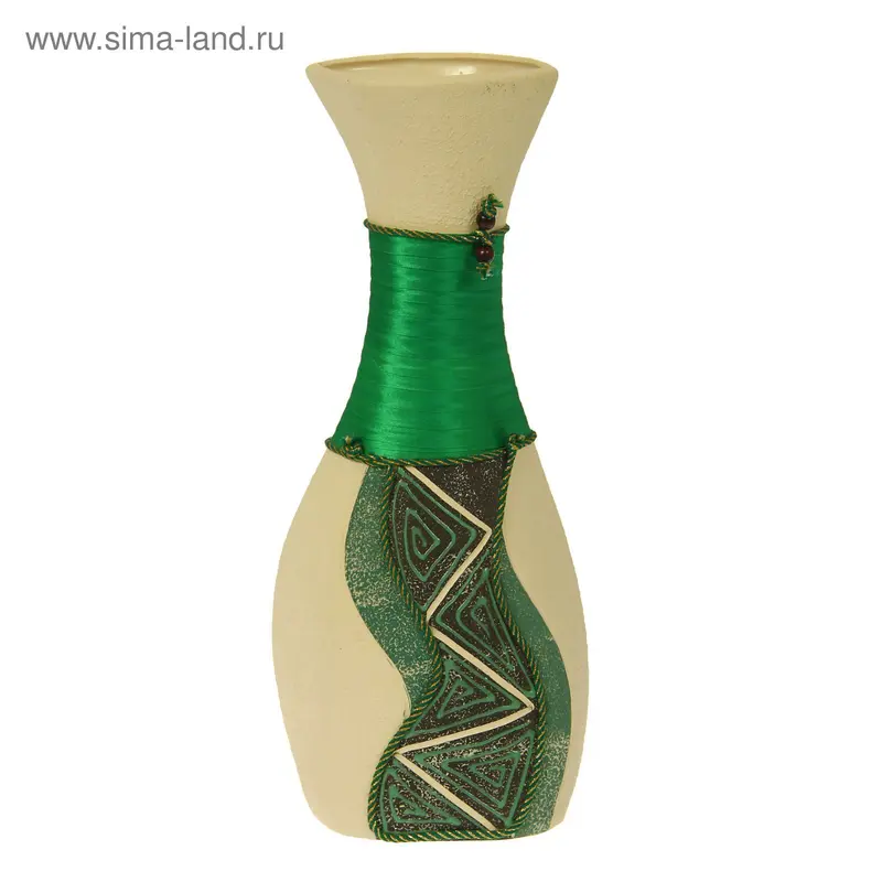 Ваза "Лейла" зелёная
