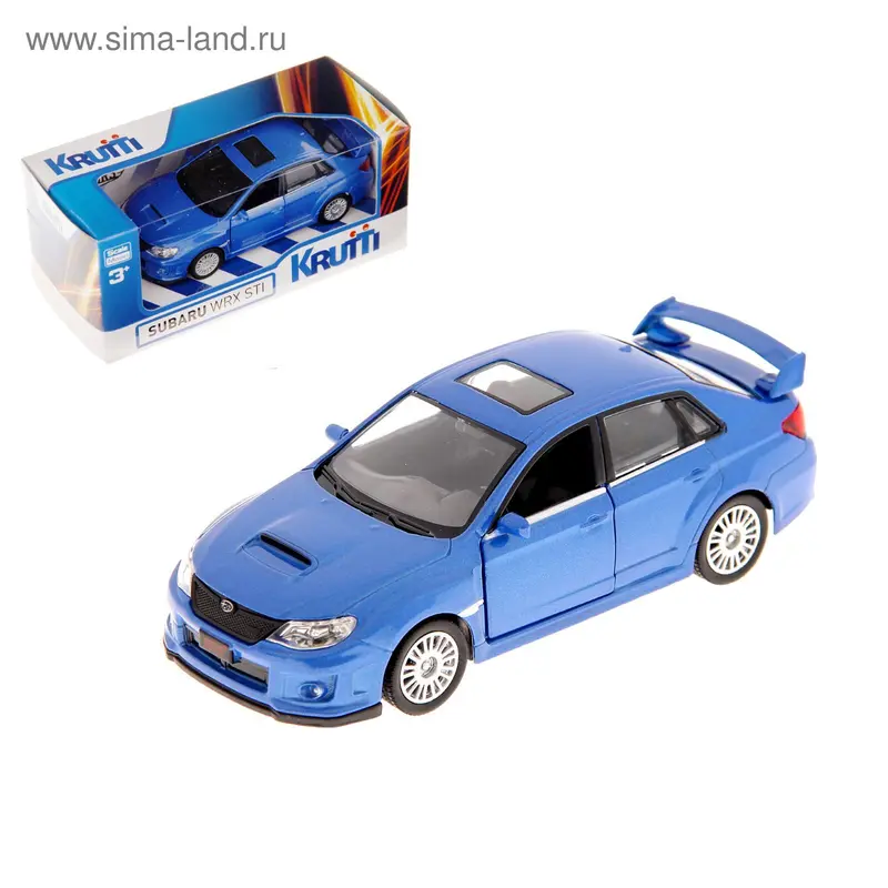Машинка металлическая Subaru WRX STI, МИКС