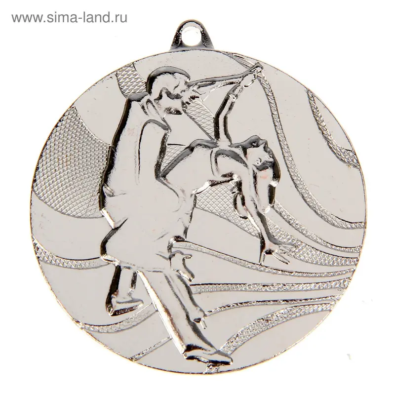 Медаль тематическая «Танцы», серебро, d=5 см