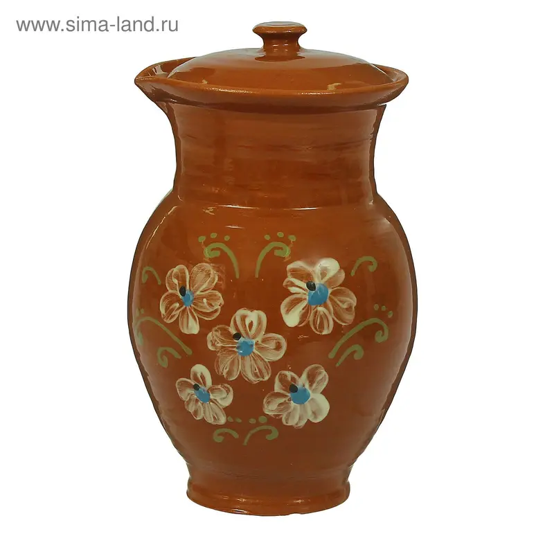 Крынка для молока роспись, 1,3 л