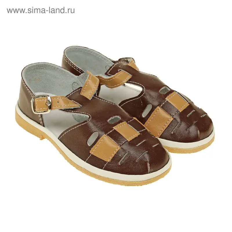 Туфли летние для мальчика с пряжкой микс (см. 18,0)